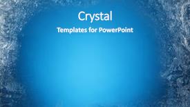  Presentation with frozen - Beautiful presentation featuring frosty patterns on the edge backdrop and a teal colored foreground