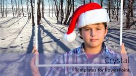  Presentation with snow day - PPT layouts consisting of frosty-snowy-sunny-day background and a seafoam green colored foreground