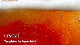  Presentation with beer - Amazing PPT theme having froth super large background backdrop and a black colored foreground