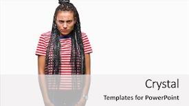  Presentation with knitting african american - Beautiful slide set featuring frown - young braided hair african american backdrop and a  colored foreground