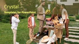  Presentation with price - Slide set consisting of frowning-bearded-customer-dissatisfied background and a tawny brown colored foreground