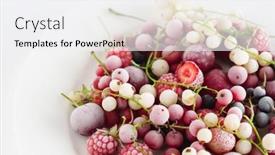  Presentation with frozen - Slide deck enhanced with frozen-berries-on-the-white background and a white colored foreground