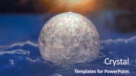  Presentation with ice bubble - Cool new presentation with frozen bubble with ice crystals backdrop and a ocean colored foreground