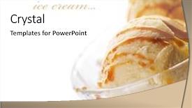  Presentation with pastrie ice cream - Cool new presentation with frozen dessert - ice cream backdrop and a white colored foreground