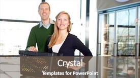  Presentation with frozen food items - Colorful presentation theme enhanced with frozen food items - portrait of a happy couple backdrop and a violet colored foreground