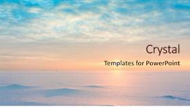  Presentation with skies - Beautiful slides featuring frozen horizon cold skies backdrop and a  colored foreground