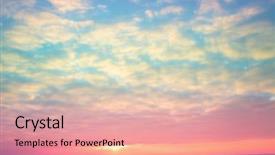  Presentation with desert night sky - PPT theme enhanced with frozen horizon ice desert background and a coral colored foreground