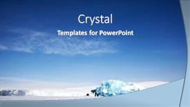  Presentation with ice frozen - Audience pleasing slide set consisting of frozen ocean and glacier ice on the coast of spitsbergen island svalbard norway backdrop and a ocean colored foreground