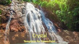  Presentation with waterfall - Cool new presentation theme with frozen puree - na muang 1 waterfall koh backdrop and a tawny brown colored foreground