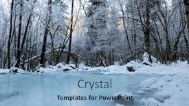  Presentation with frozen - Audience pleasing presentation consisting of frozen-river backdrop and a light blue colored foreground