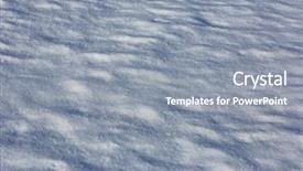  Presentation with abstract natural fresh green - Slide deck featuring frozen snow surface abstract natural background and a  colored foreground