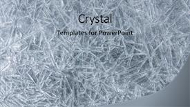  Presentation with ice frozen - Audience pleasing theme consisting of frozen surface background with ice pattern backdrop and a light gray colored foreground