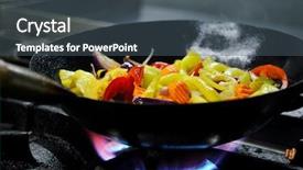  Presentation with mexican food mix colorful - PPT theme consisting of frozen turkey - fesh mixed vegetables food background background and a dark gray colored foreground