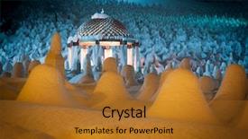  Presentation with mystical - Amazing PPT layouts having frozen turkey - mystical graveyard memorial in winter backdrop and a gold colored foreground