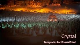  Presentation with mystical - Amazing slide deck having frozen turkey - mystical graveyard memorial in winter backdrop and a wine colored foreground