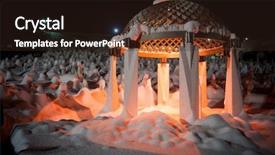  Presentation with mystical - PPT layouts having frozen turkey - mystical graveyard memorial in winter background and a wine colored foreground