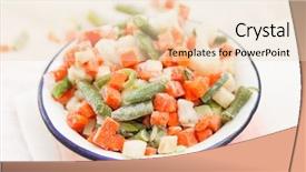  Presentation with frozen vegetables - Cool new presentation with frozen vegetables backdrop and a lemonade colored foreground