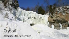  Presentation with waterfalls - Amazing theme having frozen waterfalls websters falls dundas on canada backdrop and a light gray colored foreground