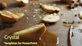  Presentation with fructose - Colorful theme enhanced with fructose syrup - tasty pears with honey sauce backdrop and a tawny brown colored foreground