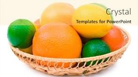  Presentation with mango fruit shake tropical - Slide deck enhanced with fruit-abundance background and a yellow colored foreground