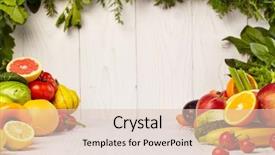  Presentation with fruit - Beautiful PPT layouts featuring fruit and vegetable borders fruit backdrop and a lemonade colored foreground