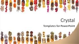  Presentation with tea collection - Cool new slide deck with fruit berry flower additives backdrop and a cream colored foreground