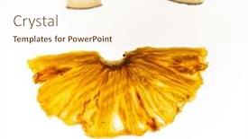  Presentation with fruit - PPT layouts featuring fruit-chips-on-the-white background and a cream colored foreground