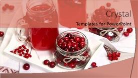  Presentation with fruit drink - Audience pleasing slides consisting of fruit drink on white table backdrop and a coral colored foreground