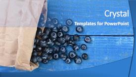  Presentation with brown paper bag - Cool new theme with fruit farm - fresh picked blueberries spilling backdrop and a teal colored foreground