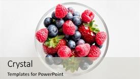  Presentation with healthy eating food photography - Slide set consisting of fruit harvesting - healthy eating dieting vegetarian food background and a light gray colored foreground