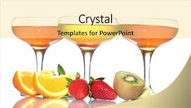  Presentation with jelly - Presentation featuring fruit jelly in glasses and fruits isolated on white background and a blonde colored foreground