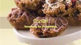  Presentation with nut - Amazing theme having fruit nut and chocolate flapjack cakes backdrop and a tawny brown colored foreground