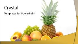  Presentation with calamansi fruit - Beautiful slides featuring fruit on a white background backdrop and a white colored foreground