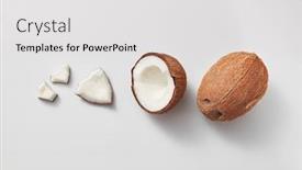  Presentation with parts - Presentation having fruit-pattern-from-different-parts background and a light gray colored foreground