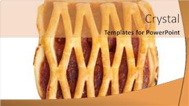  Presentation with fruit - Slide set featuring fruit-pie-isolated-on-white background and a yellow colored foreground