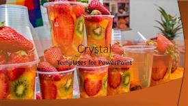  Presentation with festival - Presentation theme featuring fruit-salads-at-the-festival background and a red colored foreground
