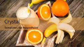  Presentation with milkshake - Colorful presentation enhanced with  backdrop and a  colored foreground