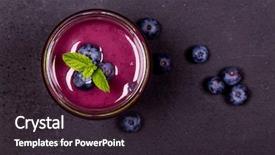  Presentation with chalk board - Colorful presentation design enhanced with mint garnish on a chalk backdrop and a wine colored foreground