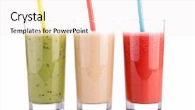  Presentation with smoothie - Audience pleasing slides consisting of isolated smoothies backdrop and a sky blue colored foreground