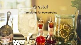  Presentation with fruit cocktail - Presentation theme consisting of fruit spirit - cocktail ingredients background and a  colored foreground