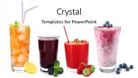  Presentation with cocktail black and white - Colorful slide deck enhanced with fruit spirit - delicious cocktails on white background backdrop and a white colored foreground