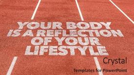  Presentation with spirit - Slide deck having fruit spirit - your body is a reflection background and a coral colored foreground