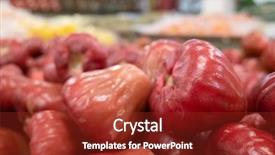  Presentation with wax - Presentation theme enhanced with fruit stack at the marketplace background and a tawny brown colored foreground