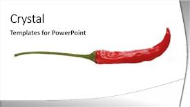  Presentation with red and white industry - Beautiful slide set featuring fruit vegies - red chili peppers on white backdrop and a white colored foreground