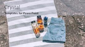  Presentation with healthy drink - Colorful slide deck enhanced with fruit-water-with-berries backdrop and a lemonade colored foreground