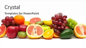  Presentation with fruits - Amazing presentation theme having doctor making venipuncture for her backdrop and a gray colored foreground