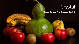  Presentation with fruits - PPT layouts featuring fruits-on-a-dark-background background and a black colored foreground