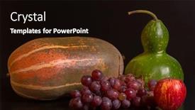  Presentation with fruits - Presentation design consisting of fruits-on-a-dark-background background and a black colored foreground