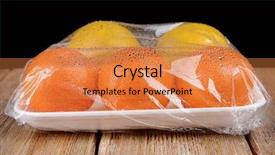  Presentation with food fruits jam - PPT theme having fruits packed in food film background and a  colored foreground