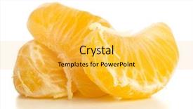  Presentation with orange - PPT theme having fruits peels - mandarin orange peeled background and a  colored foreground